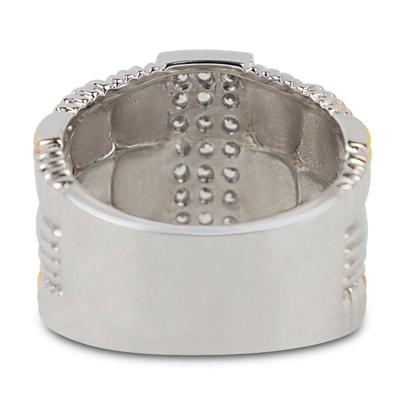 Olivia Tritone Weave Band Ring 20-6780 - Size 8