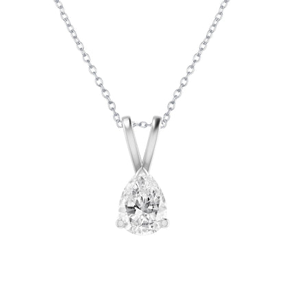 V3 Jewelry Sterling Silver with Moissanite Solitaire Pendant
