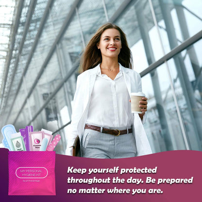 Feminine Hygiene Kit 10 Pack (Pink)