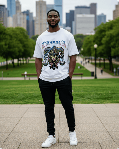 G West Zodiac Libra Oversized Men's T-Shirt