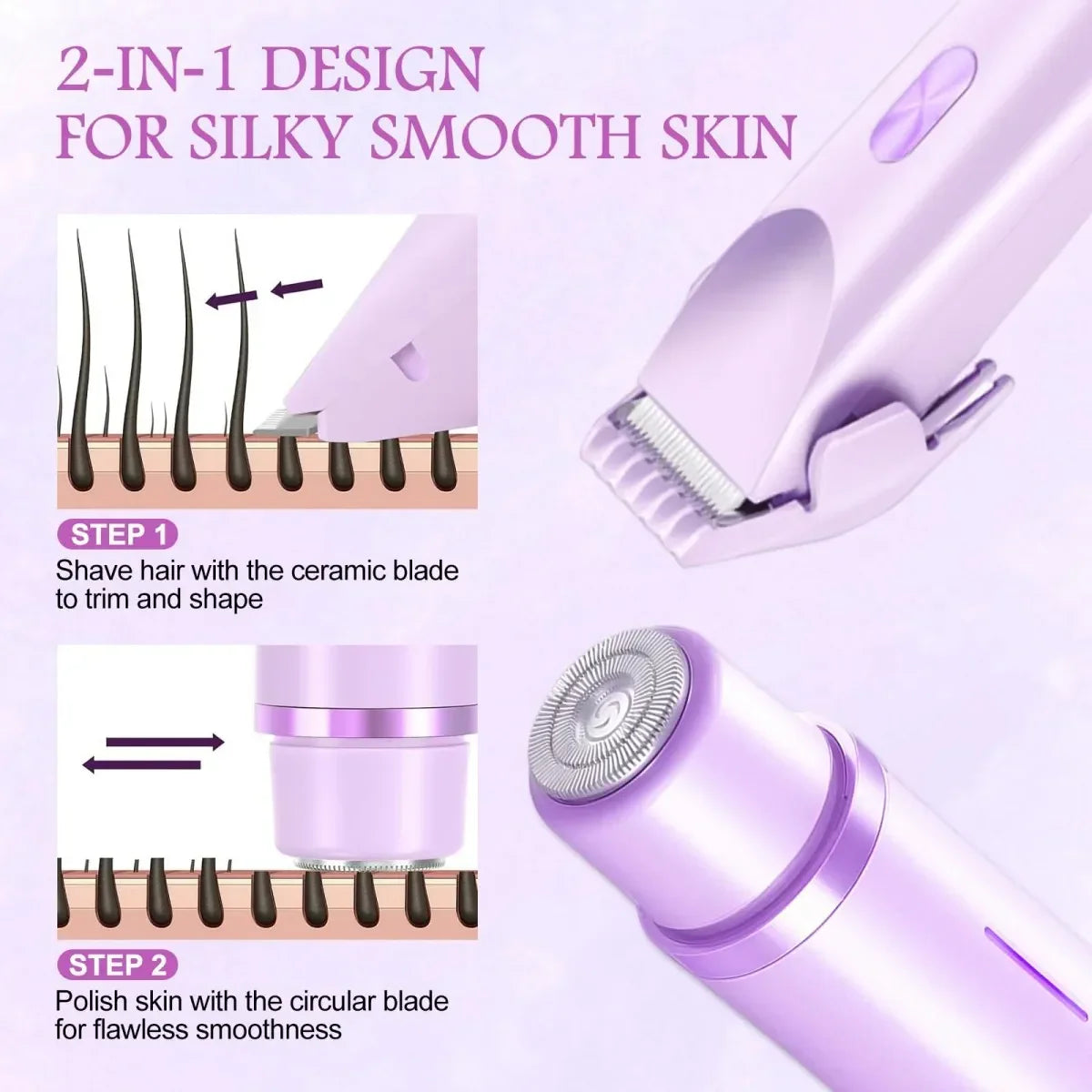 2-in-1 Women’s Electric Shaver