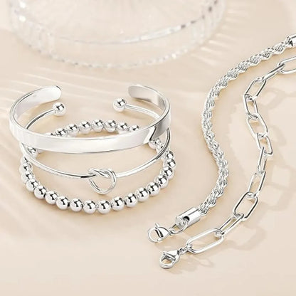 Trendy Layered Bracelet Set for Women
