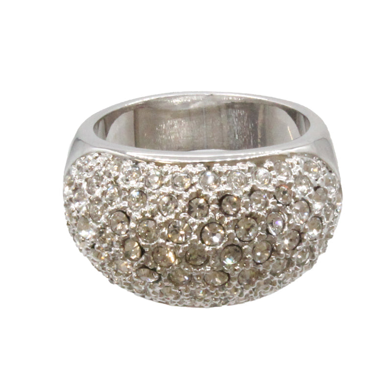 Buckley London Rhodium Plated Silver Ring R413S (S)