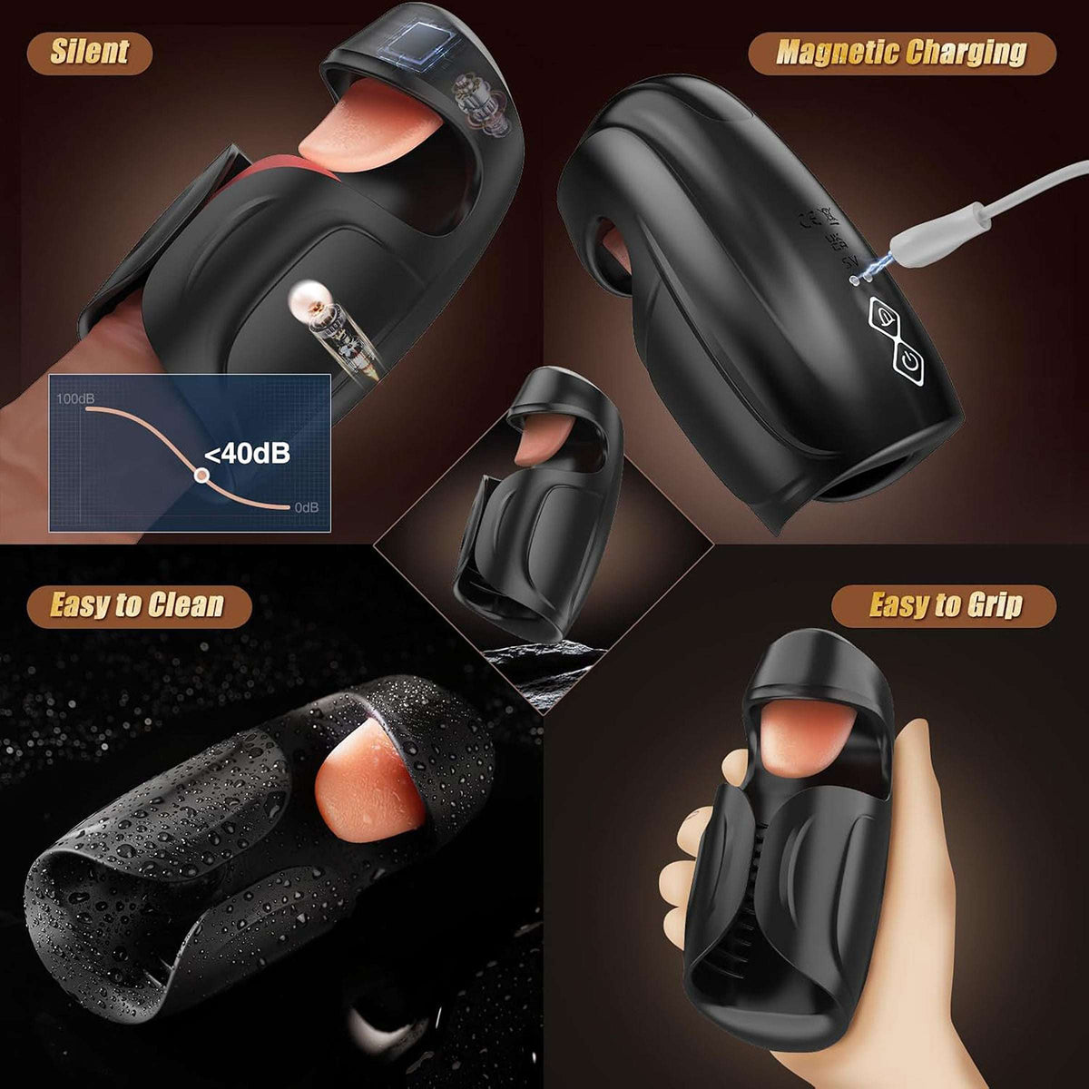 Blissed NYC Dual-Action Pulse & Tongue Motion Trainer