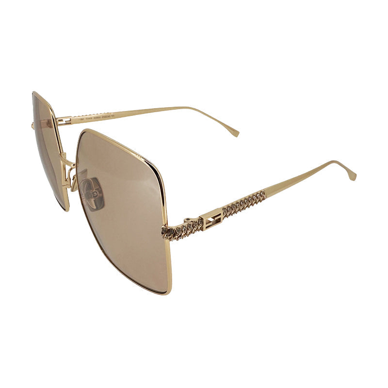 Fendi Pink Flash Square Ladies Sunglasses 0439/S 0DDB