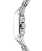 Dkny Women Watch, Silver Color Case, Blue Dial, Stainless Steel Metal Bracelet, 3 Hands, 5 Atm